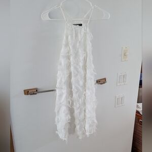 White Textured Dress